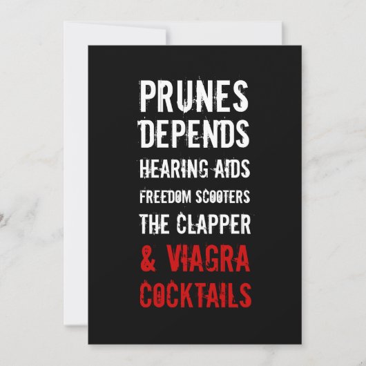 30e verjaardag uitnodiging - Geezers & Oude Folken (Voorkant)