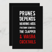 30e verjaardag uitnodiging - Geezers & Oude Folken (Voorkant / Achterkant)