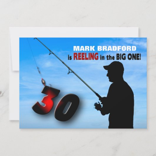 30e verjaardag uitnodiging - Gevist/afschilfering  (Voorkant)