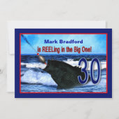 30e verjaardag - Uitnodiging/Gevist/afschilfering  Kaart (Voorkant)