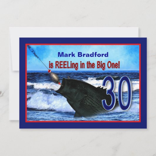 30e verjaardag - Uitnodiging/Gevist/afschilfering  Kaart (Voorkant)