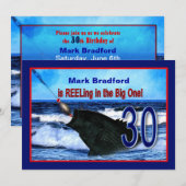 30e verjaardag - Uitnodiging/Gevist/afschilfering  Kaart (Voorkant / Achterkant)