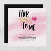 30e verjaardag uitnodiging, spreek 30 tegen me (Voorkant / Achterkant)