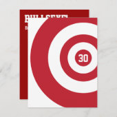 30e verjaardag - Uitnodiging tot inschrijving in h (Voorkant / Achterkant)