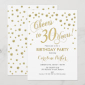 30e verjaardag Uitnodiging van de Partij van de Aa (Voorkant / Achterkant)