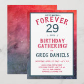 30e verjaardag Uitnodiging - (voor altijd 29) (Voorkant / Achterkant)