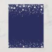 30e verjaardag - uitnodiging voor een blauwe zilve flyer (Achterkant)