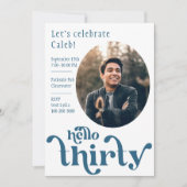 30e verjaardag uitnodiging voor hem (Voorkant)