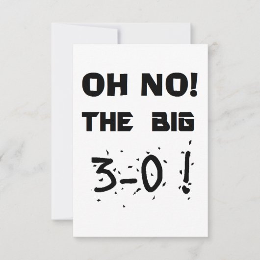 "30e verjaardag" Uitnodigingen (Voorkant)