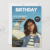 30e verjaardag Uitnodigingen Magazine Hoesje (Voorkant)