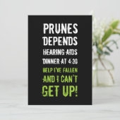 30e verjaardag Uitnodigingen - Oude Folken (Staand voorkant)