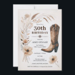 30e verjaardag Uitnodigingen Rustieke Cowgirl Flor<br><div class="desc">Vier de grote 3-0 in stijl met deze charmante Rustic Cowgirl 30th Birthday Invitations. Perfect voor een landelijk western themafeest, deze digitale uitnodigingen zijn voorzien van een prachtig rustiek bloemenontwerp en cowboylaarzen, die de toon zetten voor een leuk en feestelijk feest. Of u nu een hoefbeugel op uw verjaardag plant...</div>