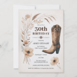 30e verjaardag Uitnodigingen Rustieke Cowgirl Flor<br><div class="desc">Vier de grote 3-0 in stijl met deze charmante Rustic Cowgirl 30th Birthday Invitations. Perfect voor een landelijk western themafeest, deze digitale uitnodigingen zijn voorzien van een prachtig rustiek bloemenontwerp en cowboylaarzen, die de toon zetten voor een leuk en feestelijk feest. Of u nu een hoefbeugel op uw verjaardag plant...</div>