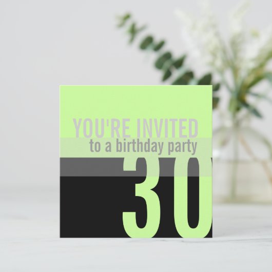 30e verjaardag Uitnodigingen van de Partij van de  (Staand voorkant)