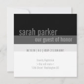 30e verjaardag Uitnodigingen van de Partij {Zilver (Achterkant)