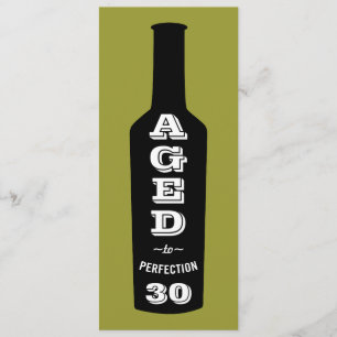 30e verjaardag Uitnodigingen Wijn - verouderd tot