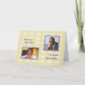 30e verjaardag uw foto's en tekst kaart (Voorkant)