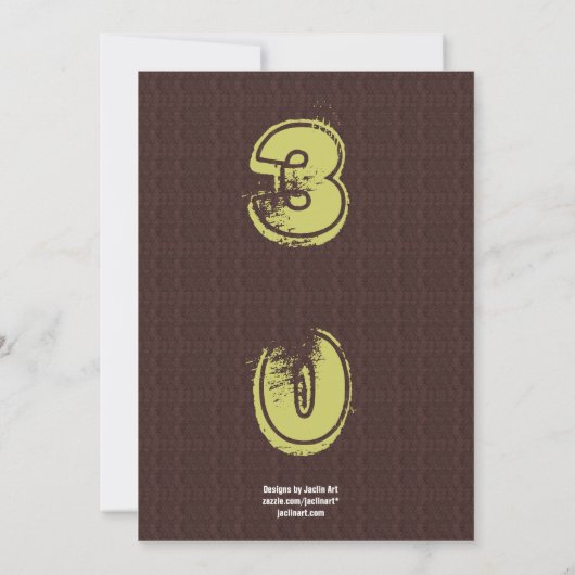 30e verjaardag V10 Kaart (Achterkant)