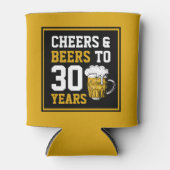 30e verjaardag van de borst en bier tot 30 jaar blikjeskoeler (Voorkant)