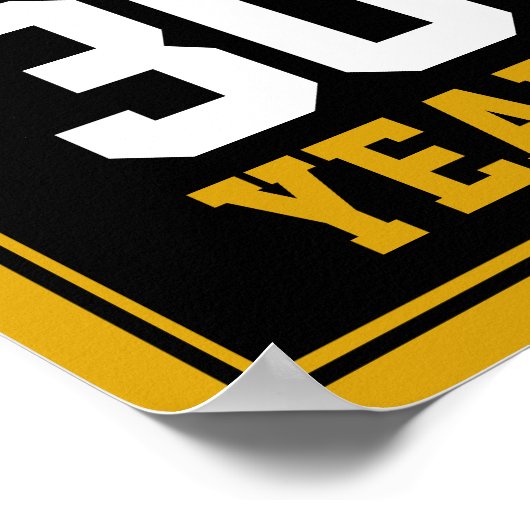 30e verjaardag van de borst en bier tot 30 jaar poster (Hoek)