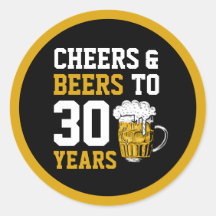 30e verjaardag van de borst en bier tot 30 jaar