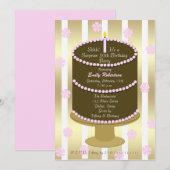 30e verjaardag van de feestdag kaart (Voorkant / Achterkant)