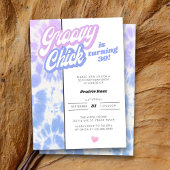 30e verjaardag van de Groovy Chick Pastel Tie Dye  Kaart