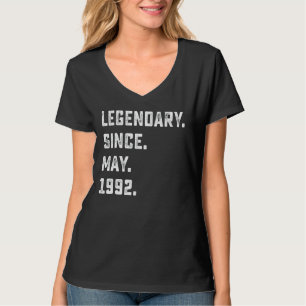 30e verjaardag van de Legenda sinds mei 1992 30 ja T-shirt