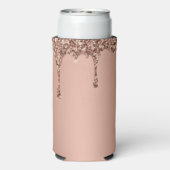 30e verjaardag van de olifantenroze moderne legant seltzer blikjeskoeler (Seltzer Achterkant)