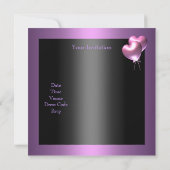 30e verjaardag van de Paarse Mauve Black Butterfly Kaart (Achterkant)