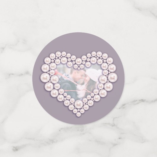 30e verjaardag van de parelbruiloft, foto van het  confetti (Kleine voorkant)