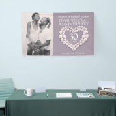 30e verjaardag van de parelbruiloft, foto van het  spandoek (Beurs)