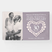 30e verjaardag van de parelbruiloft, foto van het  spandoek (Horizontaal)