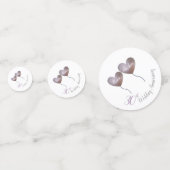 30e verjaardag van de Parelbruiloft paarse ballonn Confetti (Voorkanten)