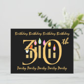 30e verjaardag van de Sjabloon van uitnodiging van (Staand voorkant)