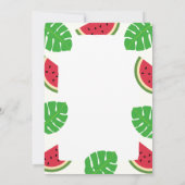 30e verjaardag van de Tropische Hawaiiaanse strand Kaart (Achterkant)