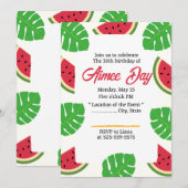 30e verjaardag van de Tropische Hawaiiaanse strand Kaart (Voorkant / Achterkant)