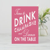 30e verjaardag van de uitnodiging tot Drink van Ch (Staand voorkant)