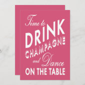 30e verjaardag van de uitnodiging tot Drink van Ch (Voorkant / Achterkant)