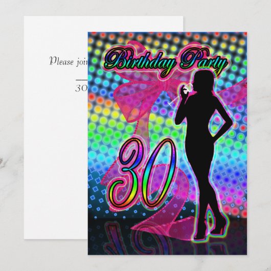 30e verjaardag van de uitnodiging van de partij, N (Voorkant / Achterkant)