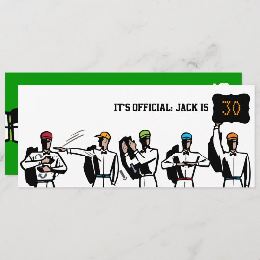 30e verjaardag van de uitnodiging van de Partij va (Voorkant / Achterkant)