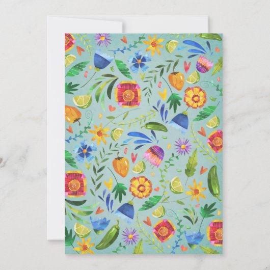 30e verjaardag van de uitnodiging van Fiesta (Achterkant)