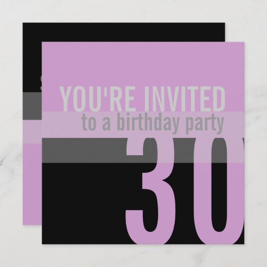 30e verjaardag van de uitnodigingen van de Partij  (Voorkant / Achterkant)