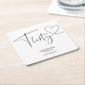 30e verjaardag van de verjaardag van de feestdag kartonnen onderzetters (Schuin)