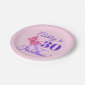 30e verjaardag van de Vrouwendag Papieren Bordje (Gekanteld)