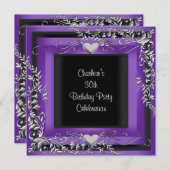 30e verjaardag van het Zilveren Paars Kaart (Voorkant / Achterkant)