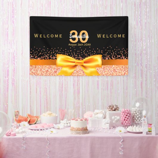 30e verjaardag van het zwarte goud spandoek (Feest)