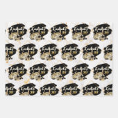 30e verjaardag van mannen Black & Gold Casino Inpakpapier Vel (Voorkant)