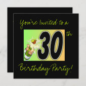 30e verjaardag van uitnodigingen (Voorkant / Achterkant)