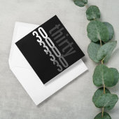 30e verjaardag van uitnodigingen